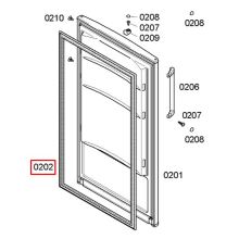 Уплотнитель двери холодильника Bosch KDN3..