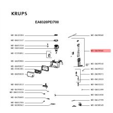 Сопло подачи кофе кофемашины Krups EA8320