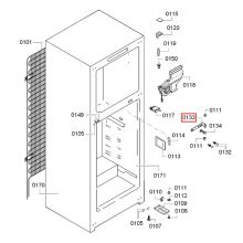 Петля двери холодильника Bosch KGN/KGD57..