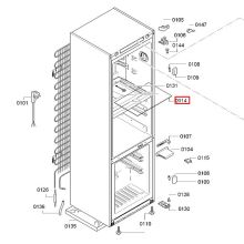 Стеклопанель холодильника Bosch KGF39.., KGF79..