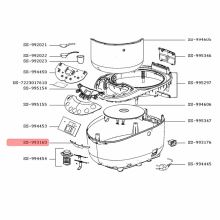 Защелка крышки мультиварки Moulinex MK70..