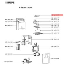 Крышка кофемашины Krups черная