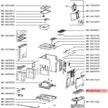 Решетка лотка для сбора капель Krups EA850B30