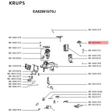 Трубка капучинатора кофемашины Krups EA82..