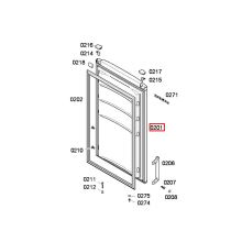 Дверь холодильника Bosch KGN36 V+