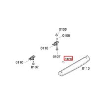 Крышка планки холодильника Bosch KSU3/KSR3/GSV