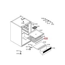 Планка холодильника Bosch 3FN/CK1/P1KTC