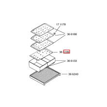 Полка холодильника Bosch IC550/RB282