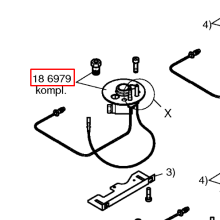 Малый рассекатель пламени плиты Bosch NHM615..