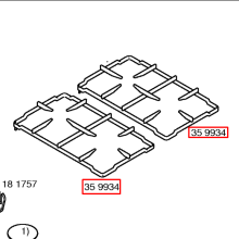 Решетка плиты Bosch HSW1/20/21..