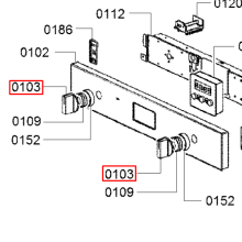 Ручка духовки Bosch HGN10/22.. (629304)