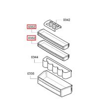 Дверной балкон H=40 холодильника Bosch KS38/KU15