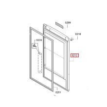 Дверь холодильника Bosch KGE39AW/KGE39XW