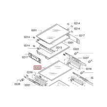 Стеклопанель холодильника Bosch K81/82/83..