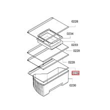 Стеклопанель холодильника Bosch KI24LE/KI24RE