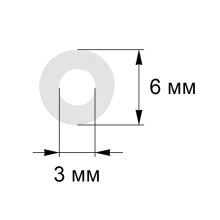 Трубка 6 mm кофеварки Dolce Gusto 1000 мм