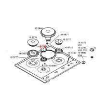 Крышка малой горелки Bosch NGT61.., Neff T23/93..