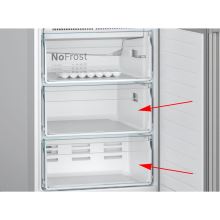 Панель среднего и нижнего ящика холодильника Bosch KGN39