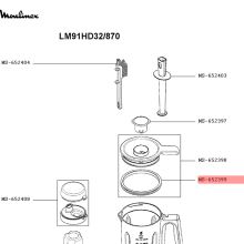 Уплотнитель крышки блендера Moulinex Infinymix+