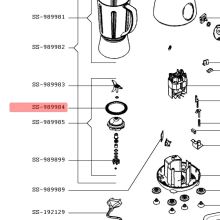 Уплотнительное кольцо блендерной чаши Moulinex