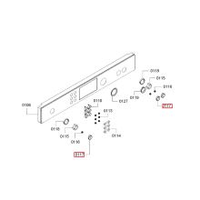 Кнопка СВЧ Bosch черная