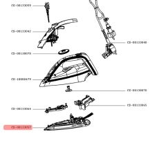 Подошва утюга Tefal Durilium Technology FV39..