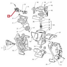 Клапан заварочного блока кофемашины Saeco