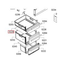 Стеклопанель холодильника Bosch KGV3/KGW36/KGE3