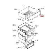 Панель ящика холодильника Bosch KGV3/KGW36/KDV