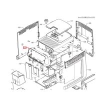 Корпус передней панели кофемашины Philips, черный