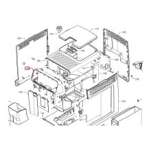 Корпус передней панели кофемашины Philips EP3146/3246