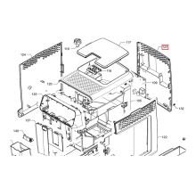 Задняя крышка кофемашины Saeco EP1/2/3